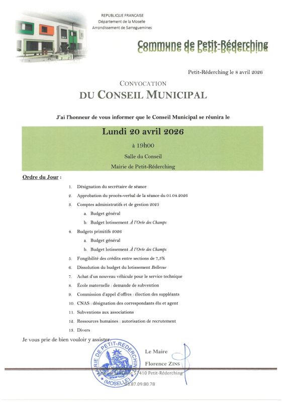 Séance du Conseil Municipal Image de Séance du Conseil Municipal